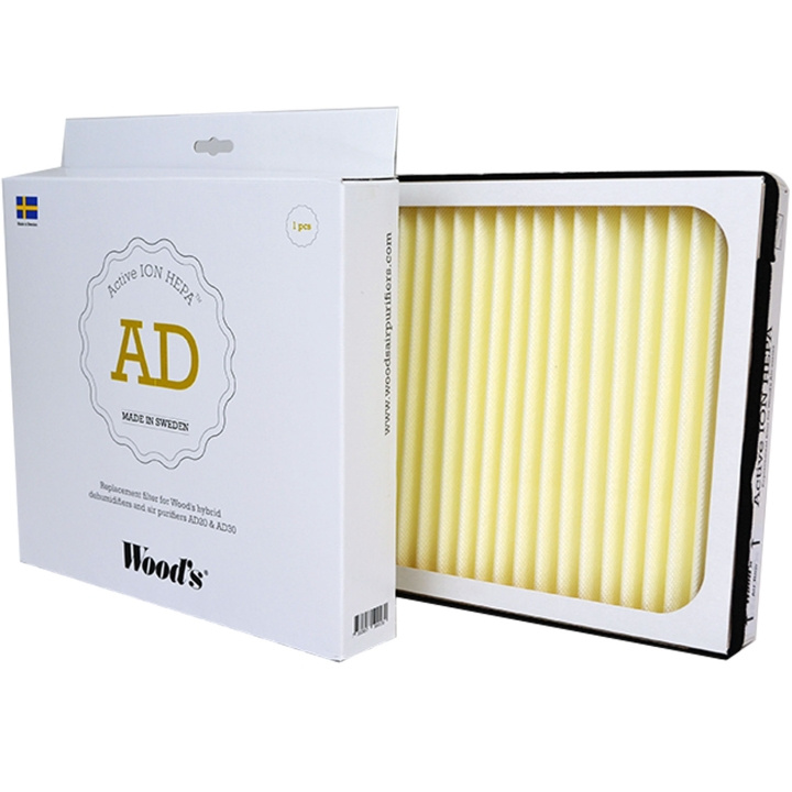 Wood\'s Hepa filter Ion Active AD20/ AD30 ryhmässä KOTI, TALOUS JA PUUTARHA / Tuulettimet ja ilmastointilaitteet / Ilmankuivain @ TP E-commerce Nordic AB (D16528)