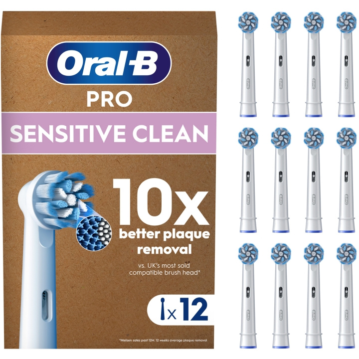Oral B Borsthuvud Sensitive Clean 12st ryhmässä KAUNEUS JA TERVEYS / Suunhoito / Sähköhammasharjat Tarvikkeet @ TP E-commerce Nordic AB (D16535)