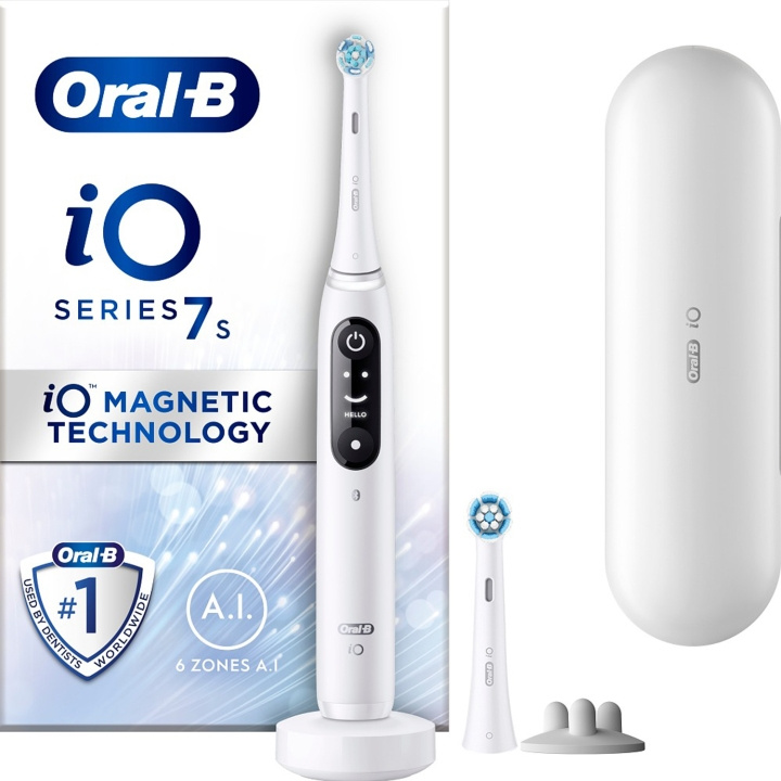 Oral B Eltandborste iO7 White ryhmässä KAUNEUS JA TERVEYS / Suunhoito / Sähköhammasharjat @ TP E-commerce Nordic AB (D16537)