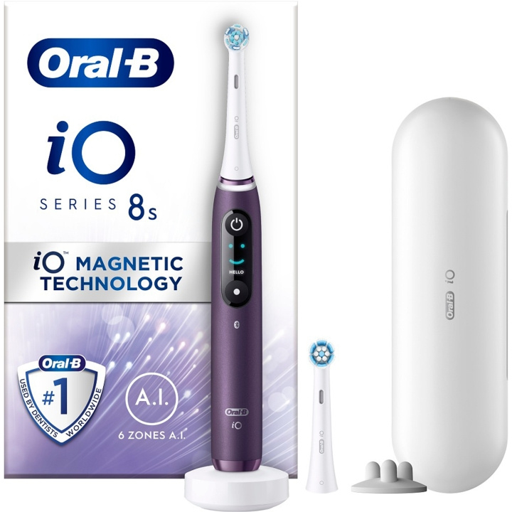 Oral B Eltandborste iO8 Violet ryhmässä KAUNEUS JA TERVEYS / Suunhoito / Sähköhammasharjat @ TP E-commerce Nordic AB (D16538)