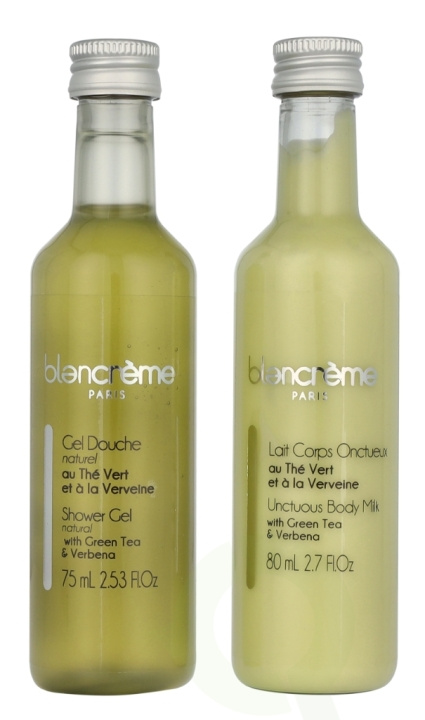 Blancreme Shower Gel + Creamy Body Milk Duo 160 ml 2x80ml - Green Tea & Verbena ryhmässä KAUNEUS JA TERVEYS / Ihonhoito / Kehon hoito / Kylpy- ja suihkugeelit @ TP E-commerce Nordic AB (D16561)