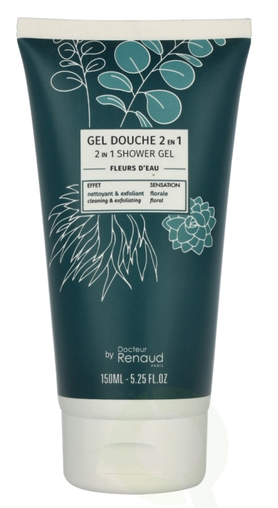 Dr. Renaud 2-In-1 Exfoliating Shower Gel 150 ml Water Flowers ryhmässä KAUNEUS JA TERVEYS / Ihonhoito / Kehon hoito / Kylpy- ja suihkugeelit @ TP E-commerce Nordic AB (D16608)
