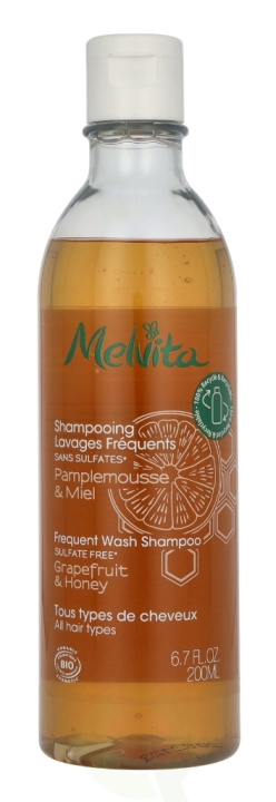 Melvita Frequent Wash Shampoo 200 ml Grapefruit & Honey ryhmässä KAUNEUS JA TERVEYS / Hiukset &Stailaus / Hiustenhoito / Shampoo @ TP E-commerce Nordic AB (D16616)