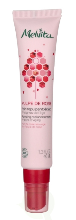 Melvita Pulpe De Rose Pumping Radiance Cream 40 ml ryhmässä KAUNEUS JA TERVEYS / Ihonhoito / Kasvot / Päivävoide @ TP E-commerce Nordic AB (D16619)