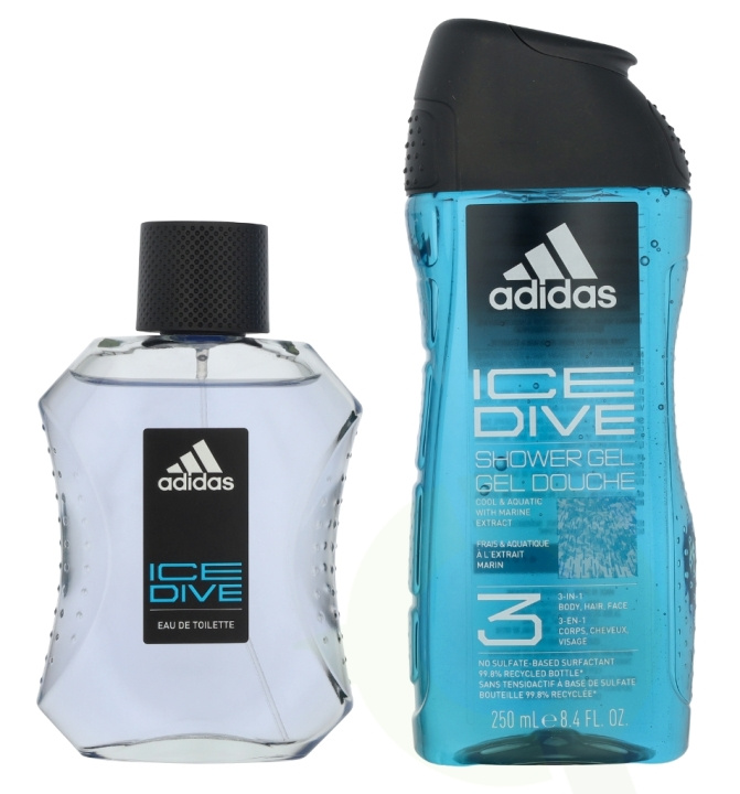 Adidas Ice Dive Giftset 350 ml Edt Spray 100ml/Shower Gel 250ml ryhmässä KAUNEUS JA TERVEYS / Lahjapakkaukset / Miesten lahjapakkaukset @ TP E-commerce Nordic AB (D16688)