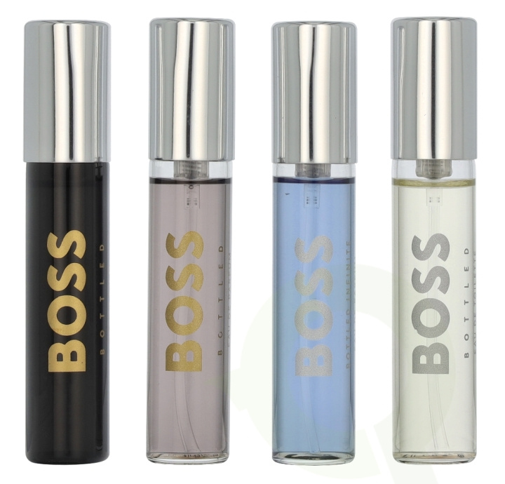 Hugo Boss Miniatures Set 40 ml 4x10ml - Boss Bottled Edt 10ml/Infinite Edp 10ml/EDP 10ml/Parfum 10ml ryhmässä KAUNEUS JA TERVEYS / Tuoksut & Parfyymit / Parfyymit / Naisten Tuoksut @ TP E-commerce Nordic AB (D16692)