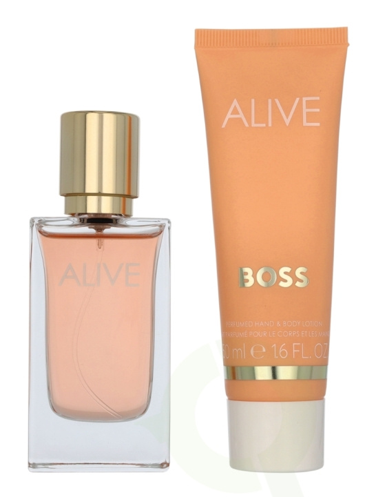 Hugo Boss Alive Giftset 80 ml Edp Spray 30ml/Hand & Body Lotion 50ml ryhmässä KAUNEUS JA TERVEYS / Tuoksut & Parfyymit / Parfyymit / Naisten Tuoksut @ TP E-commerce Nordic AB (D16708)