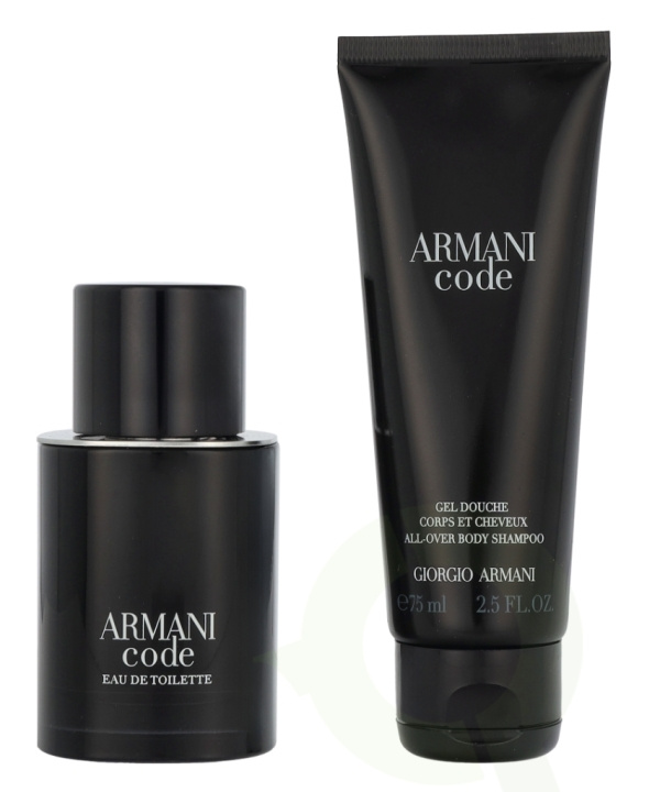 Armani Code Pour Homme Giftset 125 ml Edt Spray 50ml/Shower Gel 75ml ryhmässä KAUNEUS JA TERVEYS / Lahjapakkaukset / Miesten lahjapakkaukset @ TP E-commerce Nordic AB (D16712)