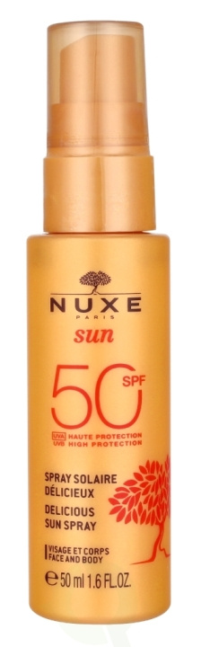 Nuxe Sun Delicious Sun Spray SPF50 50 ml ryhmässä KAUNEUS JA TERVEYS / Ihonhoito / Rusketus / Aurinkosuoja @ TP E-commerce Nordic AB (D16738)