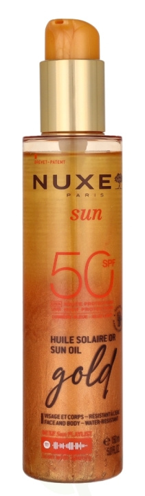 Nuxe Sun High Protection Gold Sun Oil SPF50 150 ml ryhmässä KAUNEUS JA TERVEYS / Ihonhoito / Rusketus / Aurinkosuoja @ TP E-commerce Nordic AB (D16739)