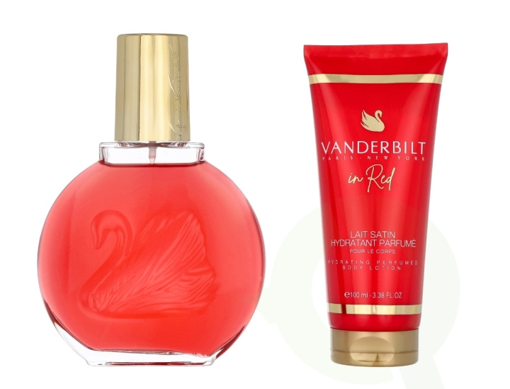 Gloria Vanderbilt In Red Giftset 200 ml Edp Spray 100ml/Body Lotion 100ml ryhmässä KAUNEUS JA TERVEYS / Lahjapakkaukset / Naisten lahjapakkaukset @ TP E-commerce Nordic AB (D16794)