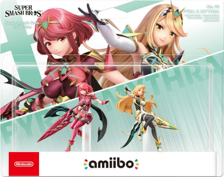 Amiibo Super Smash Bros. Collection - Pyra ja Mythra Amiibo (nro 92) ryhmässä KODINELEKTRONIIKKA / Pelikonsolit & Tarvikkeet / Nintendo Switch / Tarvikkeet @ TP E-commerce Nordic AB (D16911)