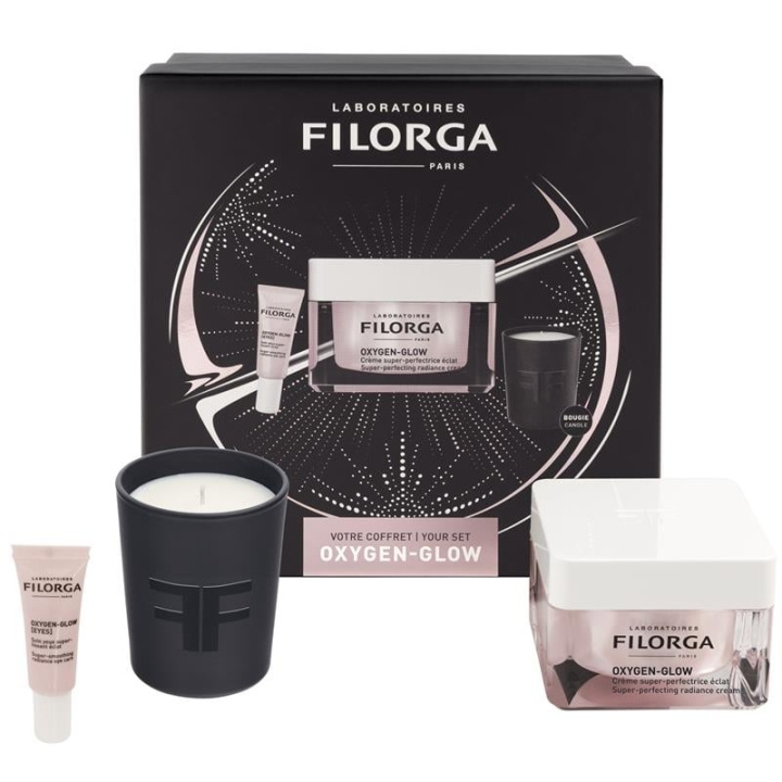 Filorga Happi Glow lahjapakkaus ryhmässä KAUNEUS JA TERVEYS / Tuoksut & Parfyymit / Muut tuoksut / Tuoksukynttilät @ TP E-commerce Nordic AB (D16913)