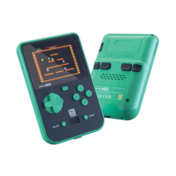 HyperMegaTech! Blaze Evercade Super Pocket TAITO Edition -versio ryhmässä KODINELEKTRONIIKKA / Pelikonsolit & Tarvikkeet / Muut pelit @ TP E-commerce Nordic AB (D16925)