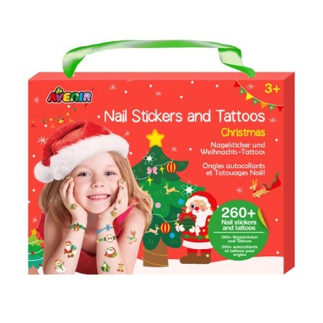 Avenir Kynsitarrat ja tatuoinnit - Joulu (58NA218208) ryhmässä LELUT, TUOTTEET LAPSILLE JA VAUVOILLE / Leikkikalut, Askartelu &Pelit / Käsityöt @ TP E-commerce Nordic AB (D16974)