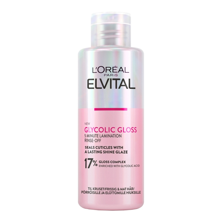 L\'Oreal Paris Elvital Glycolic Gloss huuhteluhoito normaaleille hiuksille - 200 ml ryhmässä KAUNEUS JA TERVEYS / Hiukset &Stailaus / Hiustenhoito @ TP E-commerce Nordic AB (D16994)