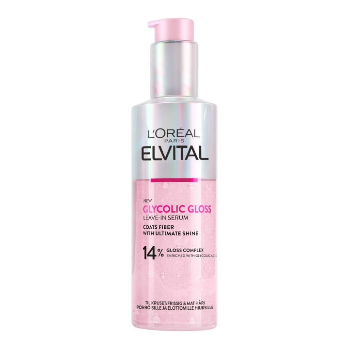 L\'Oreal Paris Elvital Glycolic Gloss leave-in normaaleille hiuksille - 150 ml ryhmässä KAUNEUS JA TERVEYS / Hiukset &Stailaus / Hiustenhoito @ TP E-commerce Nordic AB (D16995)