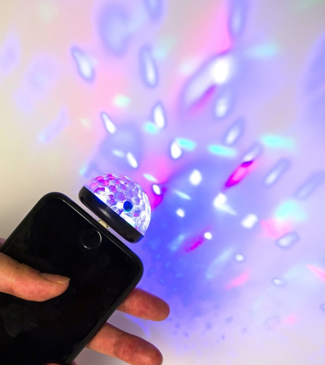 Kikkerland Musta puhelimen disco-valo (US173-BK-EU) ryhmässä URHEILU, VAPAA-AIKA JA HARRASTUS / Hauskat tavarat / Hauskat tavarat @ TP E-commerce Nordic AB (D16998)
