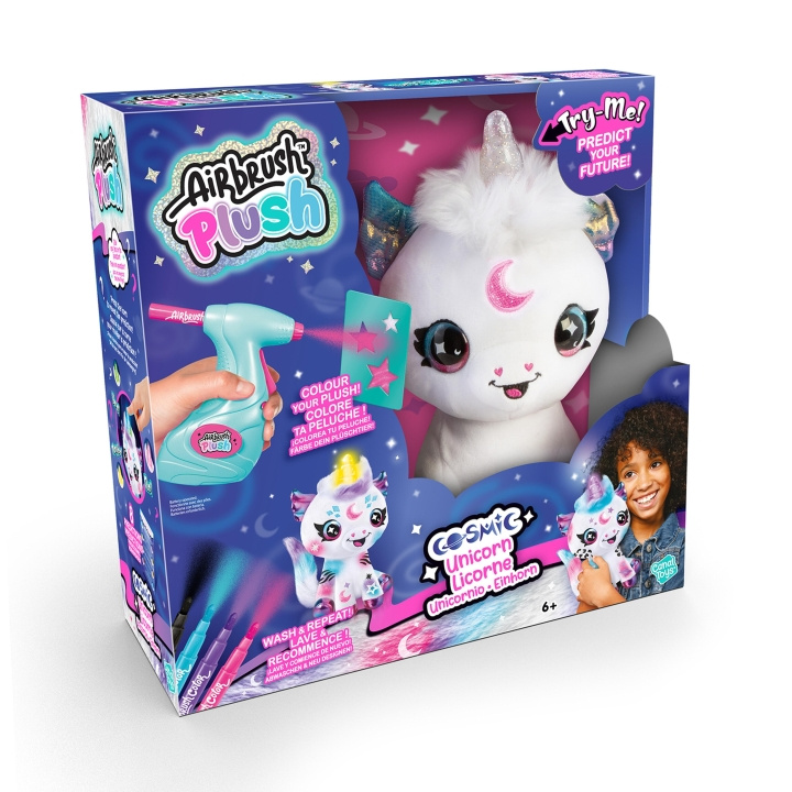 Airbrush Plush Kosminen yksisarvinen (102811) ryhmässä LELUT, TUOTTEET LAPSILLE JA VAUVOILLE / Lelut vauvoille (0-3v) / Pehmolelut @ TP E-commerce Nordic AB (D17015)