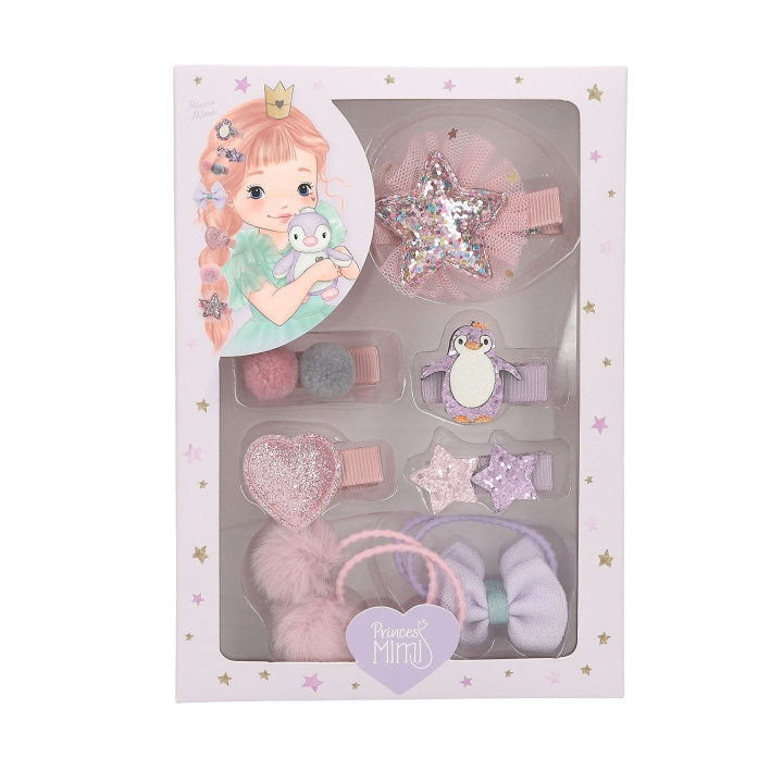 Princess Mimi Hiustarvikkeet - Puuterimaiset vaaleanpunaiset ja violetit värit ryhmässä LELUT, TUOTTEET LAPSILLE JA VAUVOILLE / Leikkikalut, Askartelu &Pelit / Lelut @ TP E-commerce Nordic AB (D17020)