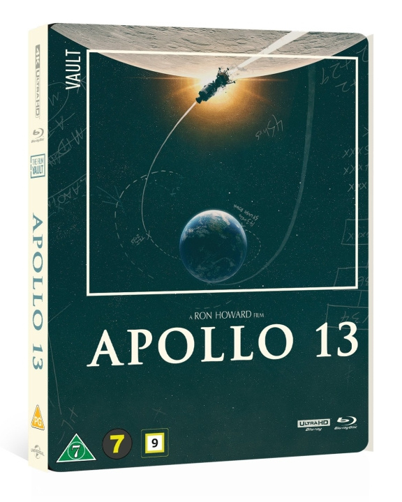 APOLLO 13 VAULT STEELBOOK (2-DISC LTD EDIT) ryhmässä KODINELEKTRONIIKKA / Ääni & Kuva / TV & Tarvikkeet / Elokuvat / Blu-ray @ TP E-commerce Nordic AB (D17099)