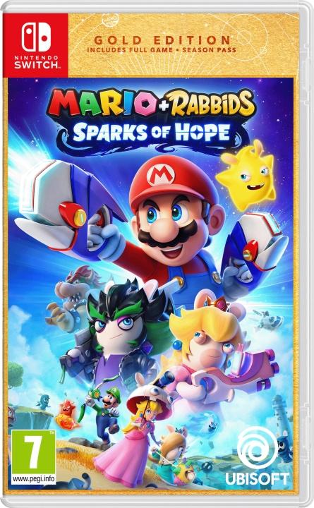 Mario + Rabbids: Sparks of Hope (Gold Edition) (Switch) ryhmässä KODINELEKTRONIIKKA / Pelikonsolit & Tarvikkeet / Nintendo Switch / Pelit @ TP E-commerce Nordic AB (D17157)