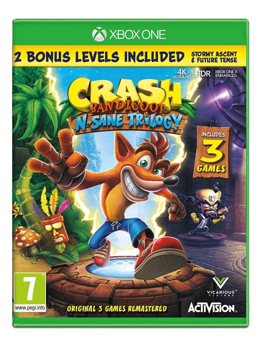 Crash Bandicoot - N\'Sane Trilogy Remastered (XONE) ryhmässä KODINELEKTRONIIKKA / Pelikonsolit & Tarvikkeet / Xbox One / Peli @ TP E-commerce Nordic AB (D17172)