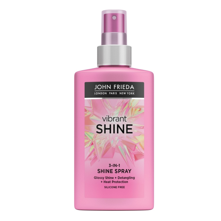 John Frieda Vibrant Shine Color 3-in-1 kiiltosuihke - 150 ml ryhmässä KAUNEUS JA TERVEYS / Hiukset &Stailaus / Hiusten stailaus / Hiuslakka @ TP E-commerce Nordic AB (D17211)