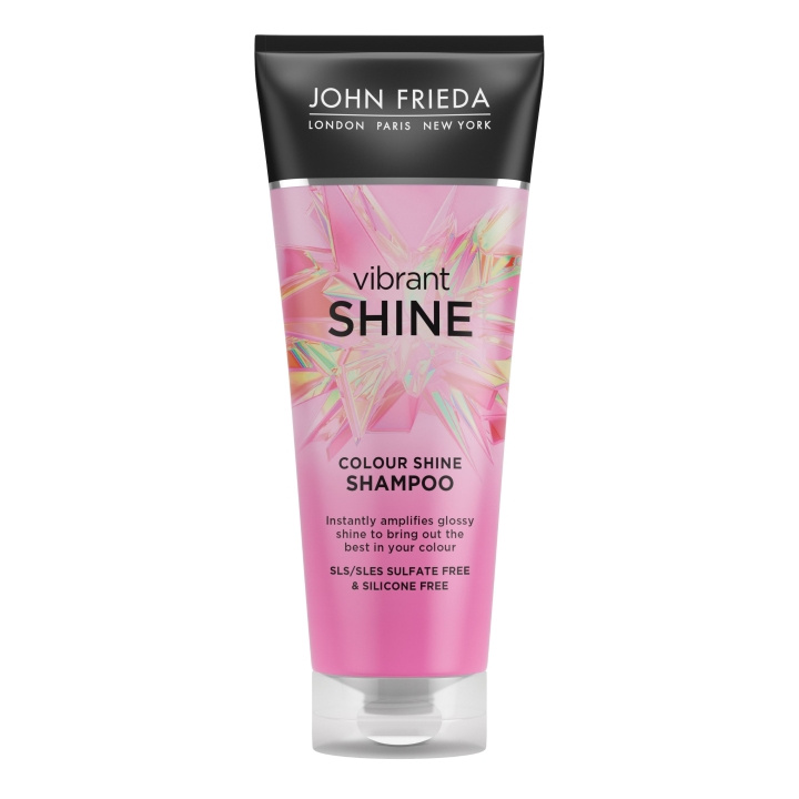 John Frieda Vibrant Shine Color Shampoo - 250 ml ryhmässä KAUNEUS JA TERVEYS / Hiukset &Stailaus / Hiustenhoito / Shampoo @ TP E-commerce Nordic AB (D17213)