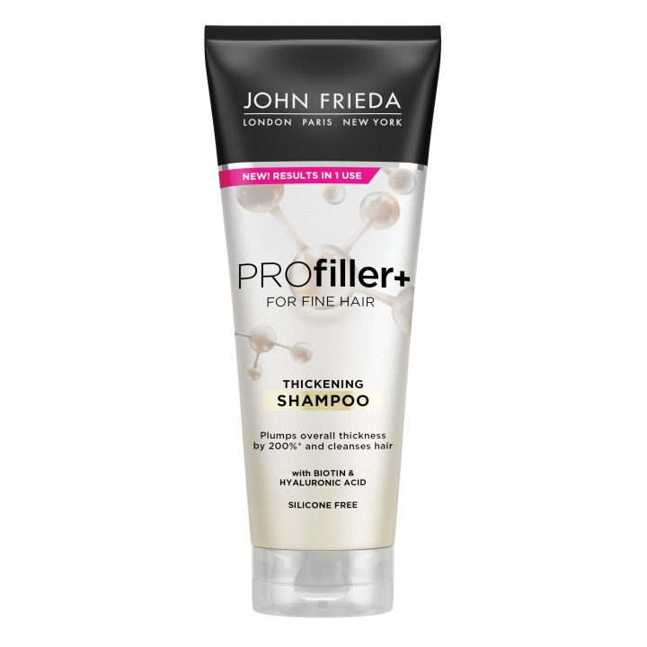 John Frieda ProFiller+ Paksuuntuva shampoo - 250 ml ryhmässä KAUNEUS JA TERVEYS / Hiukset &Stailaus / Hiustenhoito / Shampoo @ TP E-commerce Nordic AB (D17217)