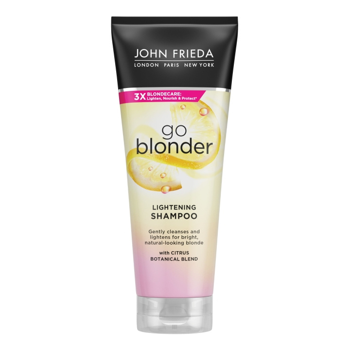 John Frieda Go Blonder vaalentava shampoo - 250 ml ryhmässä KAUNEUS JA TERVEYS / Hiukset &Stailaus / Hiustenhoito / Shampoo @ TP E-commerce Nordic AB (D17224)