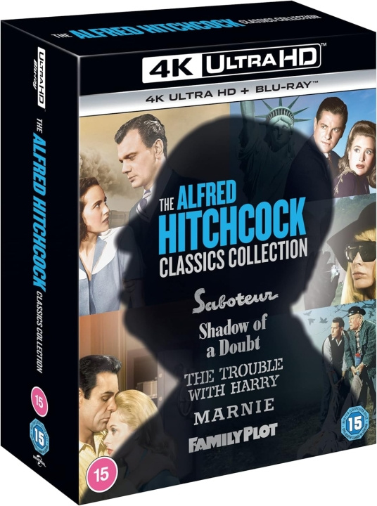 Alfred Hitchcock Classics Collection 2 (5 Films) 4K Ultra HD + Blu-Ray ryhmässä KODINELEKTRONIIKKA / Ääni & Kuva / TV & Tarvikkeet / Elokuvat / Blu-ray @ TP E-commerce Nordic AB (D17265)