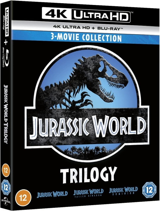Jurassic World Trilogy 4K Ultra HD + Blu-Ray ryhmässä KODINELEKTRONIIKKA / Ääni & Kuva / TV & Tarvikkeet / Elokuvat / Blu-ray @ TP E-commerce Nordic AB (D17267)