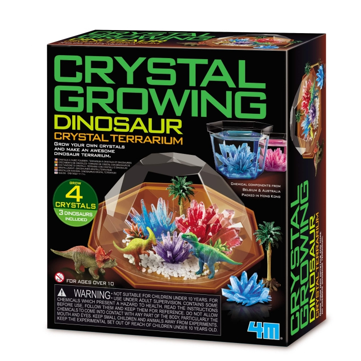 4M Kristallien kasvattaminen / Dinosaurus Crystal Terrarium (EU) - (4M-03926) ryhmässä LELUT, TUOTTEET LAPSILLE JA VAUVOILLE / Leikkikalut, Askartelu &Pelit / Kokeilu ja tee-se-itse @ TP E-commerce Nordic AB (D17274)