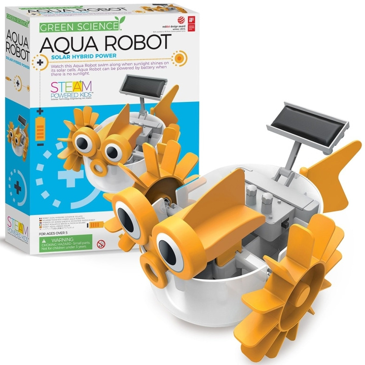 4M Vihreä tiede / Hybridiaurinkoenergia - Aqua Robot (4M-03415) ryhmässä LELUT, TUOTTEET LAPSILLE JA VAUVOILLE / Leikkikalut, Askartelu &Pelit / Kokeilu ja tee-se-itse @ TP E-commerce Nordic AB (D17280)