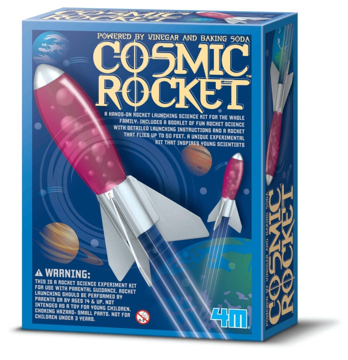 4M Kidz Labs Cosmic Rocket - (4M-3235) ryhmässä LELUT, TUOTTEET LAPSILLE JA VAUVOILLE / Leikkikalut, Askartelu &Pelit / Kokeilu ja tee-se-itse @ TP E-commerce Nordic AB (D17284)
