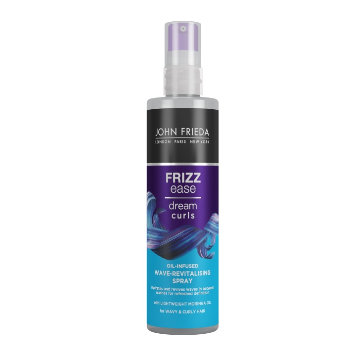 John Frieda Frizz Ease Dream Curls öljyllä täytetty aaltoja elvyttävä suihke - 150 ml ryhmässä KAUNEUS JA TERVEYS / Hiukset &Stailaus / Hiusten stailaus / Hiusten muotoiluvaahto @ TP E-commerce Nordic AB (D17292)