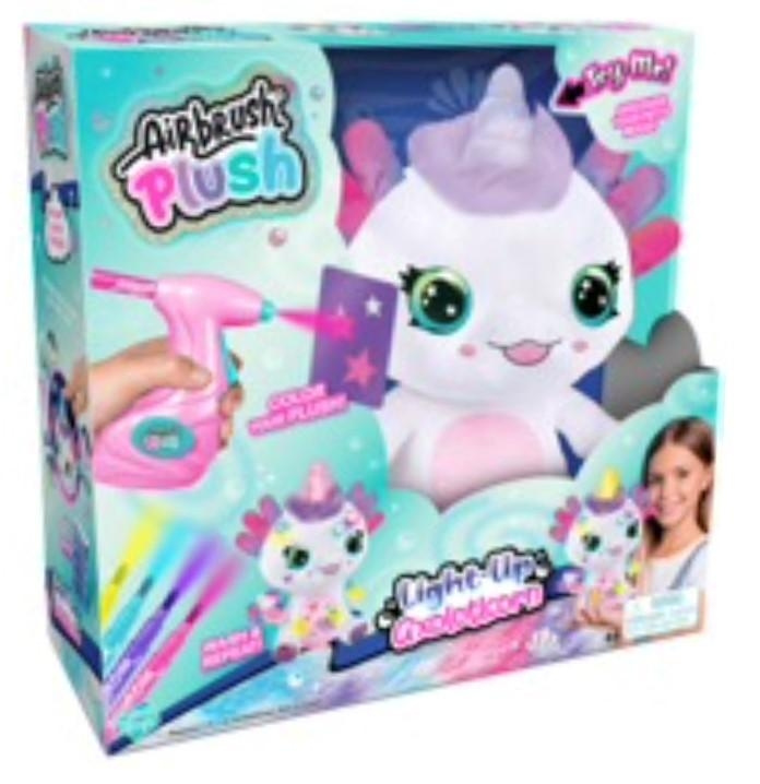 Airbrush Plush Axolotlcorn - (11048) ryhmässä LELUT, TUOTTEET LAPSILLE JA VAUVOILLE / Lelut vauvoille (0-3v) / Pehmolelut @ TP E-commerce Nordic AB (D17308)