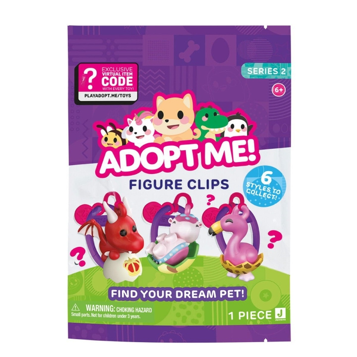 Adopt Me Clip On Figure 7,5 CM Asst. - (243-0367) ryhmässä LELUT, TUOTTEET LAPSILLE JA VAUVOILLE / Lelut vauvoille (0-3v) / Pehmolelut @ TP E-commerce Nordic AB (D17310)