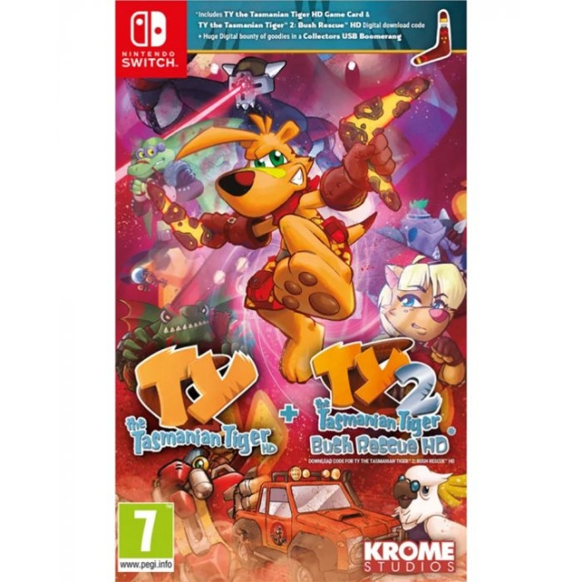 TY The Tasmania Tiger HD + TY The Tasmania Tiger HD 2: Bush Rescue HD Bundle (Switch) ryhmässä KODINELEKTRONIIKKA / Pelikonsolit & Tarvikkeet / Nintendo Switch / Pelit @ TP E-commerce Nordic AB (D17326)