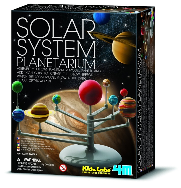 4M KidzLabs - Aurinkokunnan planetaario (03257) ryhmässä LELUT, TUOTTEET LAPSILLE JA VAUVOILLE / Leikkikalut, Askartelu &Pelit / Kokeilu ja tee-se-itse @ TP E-commerce Nordic AB (D17382)