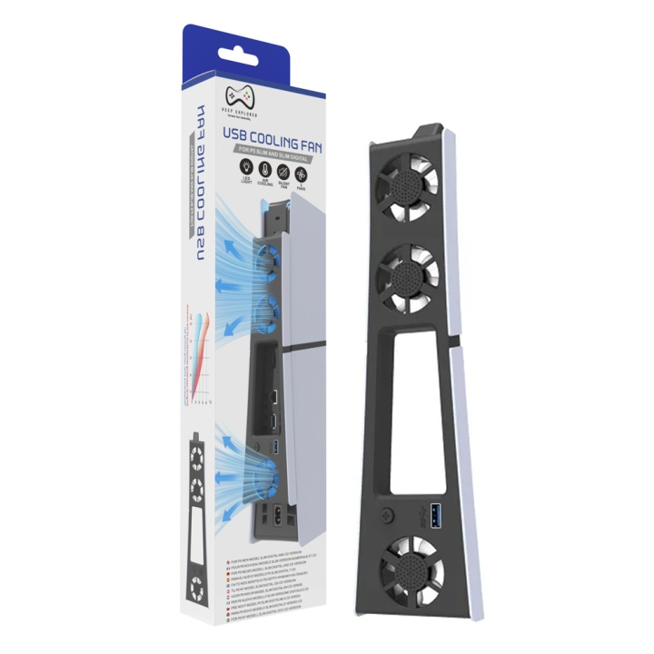 Deep Explorer - PS5-jäähdytystuuletin ryhmässä KODINELEKTRONIIKKA / Pelikonsolit & Tarvikkeet / Sony PlayStation 5 @ TP E-commerce Nordic AB (D17389)