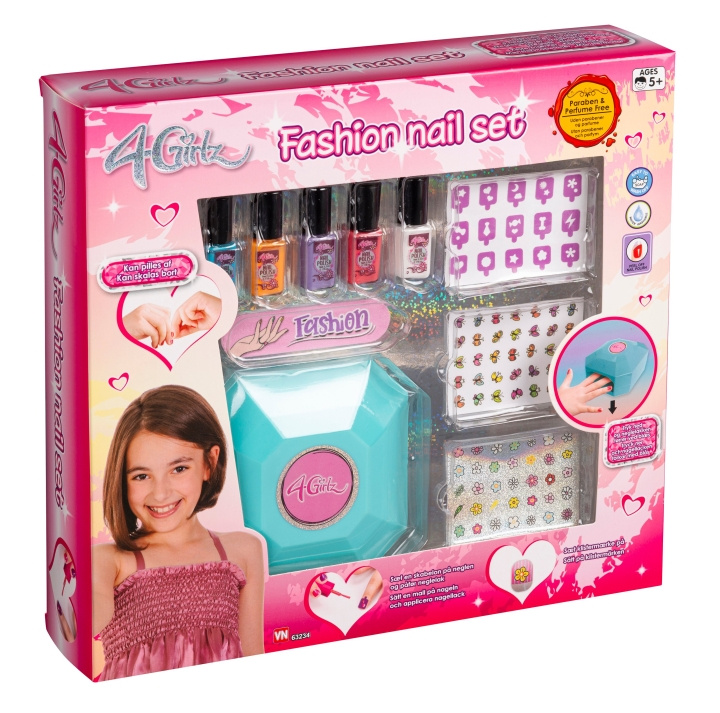 4-Girlz Kynsitaidesetti (63234) ryhmässä LELUT, TUOTTEET LAPSILLE JA VAUVOILLE / Leikkikalut, Askartelu &Pelit / Käsityöt @ TP E-commerce Nordic AB (D17402)