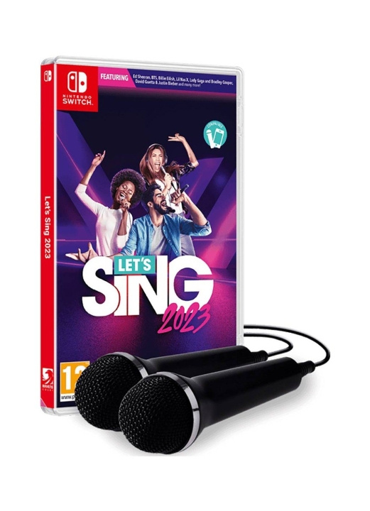 Let\'s Sing 2023 (Double Mic Bundle) (SPA/Multi in Game) (Switch) ryhmässä KODINELEKTRONIIKKA / Pelikonsolit & Tarvikkeet / Nintendo Switch / Pelit @ TP E-commerce Nordic AB (D17452)