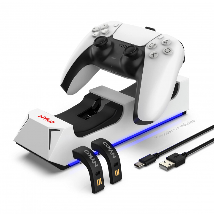 Nyko Latausasema Ps5:lle ryhmässä KODINELEKTRONIIKKA / Pelikonsolit & Tarvikkeet / Sony PlayStation 5 @ TP E-commerce Nordic AB (D17476)