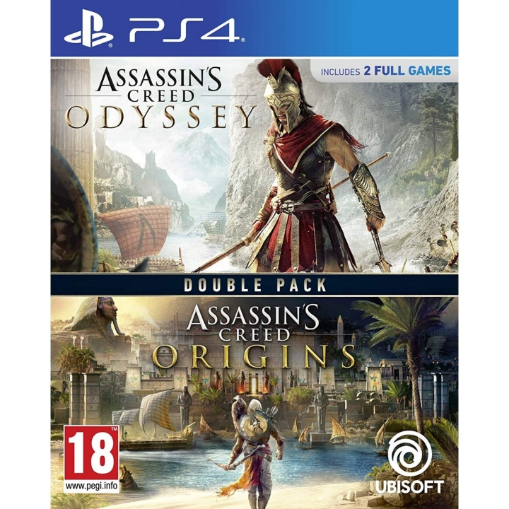 Assassin\'s Creed Origins & Odyssey (PS4) ryhmässä KODINELEKTRONIIKKA / Pelikonsolit & Tarvikkeet / Sony PlayStation 4 / Peli @ TP E-commerce Nordic AB (D17545)