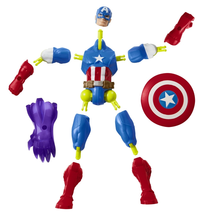 AVENGERS Marvel Captain America Mix Mashers Toimintafiguuri (F9267) ryhmässä LELUT, TUOTTEET LAPSILLE JA VAUVOILLE / Leikkikalut, Askartelu &Pelit / Nuket & Tarvikkeet @ TP E-commerce Nordic AB (D17558)