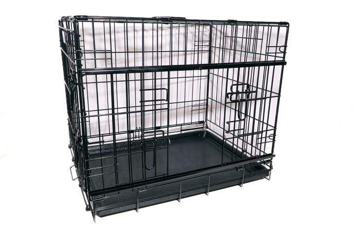 active canis Premium liukuovihäkki - musta - 122 x 76 x 84 ryhmässä KOTI, TALOUS JA PUUTARHA / Lemmikkitarvikkeet / Koira @ TP E-commerce Nordic AB (D17608)