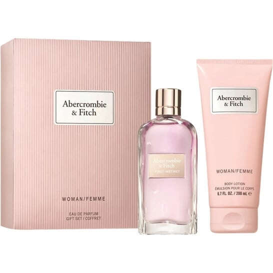 Abercrombie & Fitch First Instinct For Her EDP 100 ml + Bodylotion 200 ml ryhmässä KAUNEUS JA TERVEYS / Lahjapakkaukset / Naisten lahjapakkaukset @ TP E-commerce Nordic AB (D17685)
