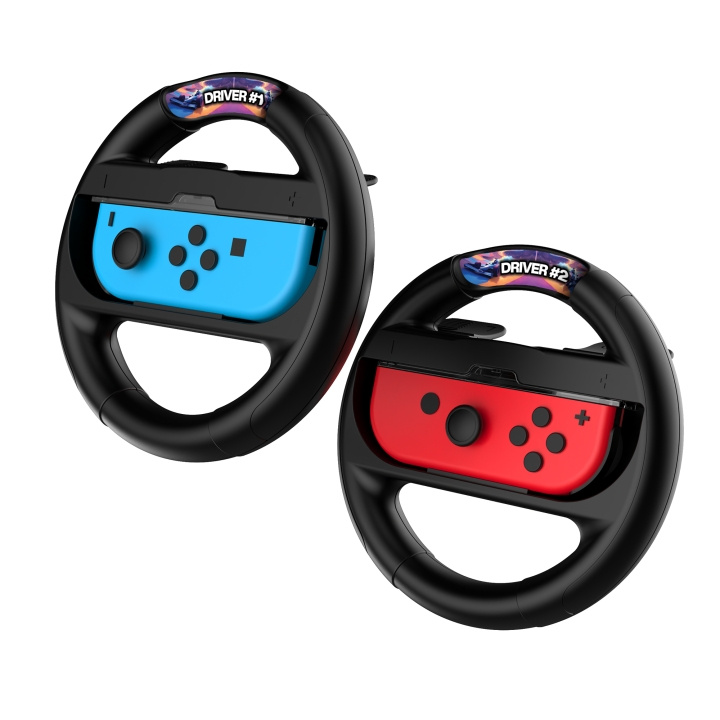 iMP TECH Kaksoispyöräpakkaus tarrasarjalla Switch ja Switch 2 JoyConeille ryhmässä KODINELEKTRONIIKKA / Pelikonsolit & Tarvikkeet / Nintendo Switch / Tarvikkeet @ TP E-commerce Nordic AB (D17757)